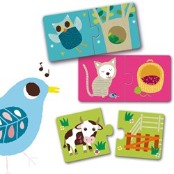 Djeco Puzzle duo habitat
