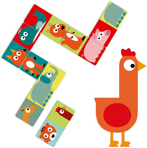 Djeco Domino animo-puzzle