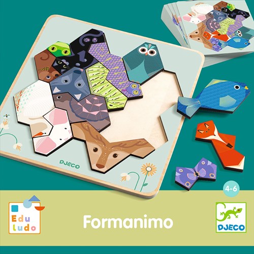 Djeco jouet éducatif Eduludo Formanimo jeu de formes animaux-3