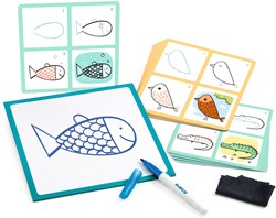 Djeco coffret de dessin Step by Step Lama & Co - jouet créatif FSC MIX