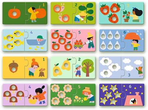 Djeco puzzle éducatif Duo apprendre à compter chiffres jouet-2