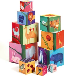Djeco 10 cubes nature & animaux