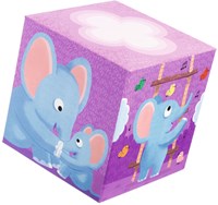 Djeco blocs en bois Rainbow blocks - cubes empilables colorés FSC-3