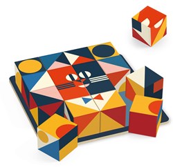 Djeco jeu de logique Cubologic 16 - blocs en bois et défis