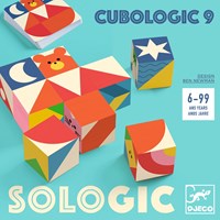 Djeco jeu de puzzle en bois Cubologic 9 - jouet éducatif FSC-3