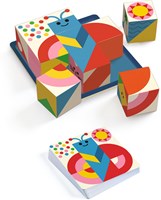 Djeco jeu de puzzle en bois Cubologic 9 - jouet éducatif FSC
