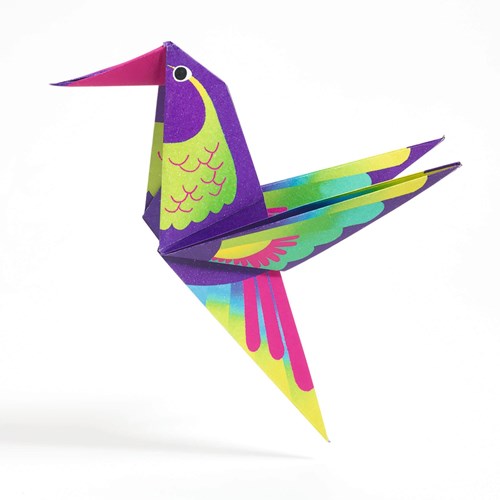 Djeco kit origami animaux et fleurs tropicaux papier FSC-3