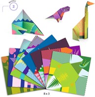 Djeco kit origami dinosaures - papier FSC - activité créative-2