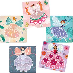Djeco pochoirs fées - set de dessin créatif pour enfants