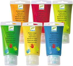 Djeco 6 tubes de peinture à doigts