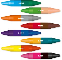 Djeco 8 crayons doubles côtés