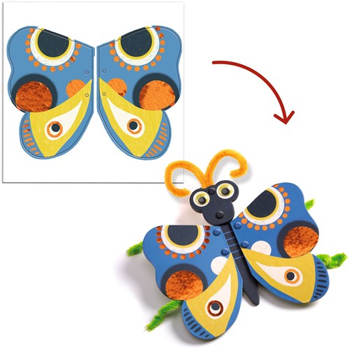 Djeco jeu de laçage Yarn bugs - coffret créatif pour enfants-2