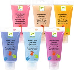 Djeco 6 tubes de peinture à doigts Sweet