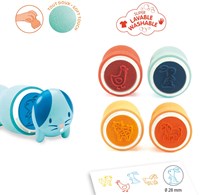 Djeco tampons - animaux de la ferme - jouet ergonomique et coloré-2