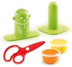 Djeco pâte à modeler Hairdressing workshop - set de coiffure créatif pour enfants