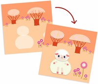 Djeco kit créatif découpage papier - stickers créatifs pour enfants-2