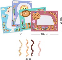 Djeco jouet créatif Les Petits - set de collage pour enfants-3