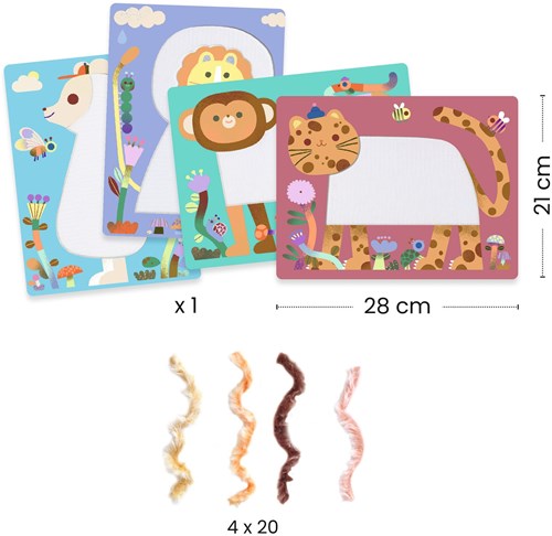 Djeco jouet créatif Les Petits - set de collage pour enfants-3