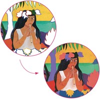 Djeco activité peinture Polynésie - coffret créatif pour enfants-3