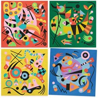 Djeco coffret sable coloré abstrait - inspiré par Kandinsky FSC