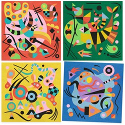 Djeco coffret sable coloré abstrait - inspiré par Kandinsky FSC
