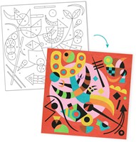 Djeco coffret sable coloré abstrait - inspiré par Kandinsky FSC-3