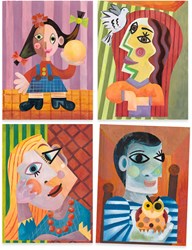 Djeco coffret créatif La tête au carré - FSC MIX peinture enfants