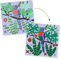 Djeco coffret mosaïque Canopée - art animalier créatif pour enfants-2