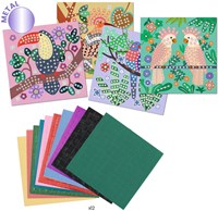 Djeco coffret mosaïque Canopée - art animalier créatif pour enfants-3