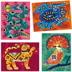 Djeco coffret mosaïque jungle - Deep In The Jungle jouet créatif