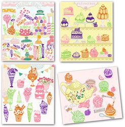 Djeco kit créatif patch loisirs créatifs Sweets paillettes et stickers