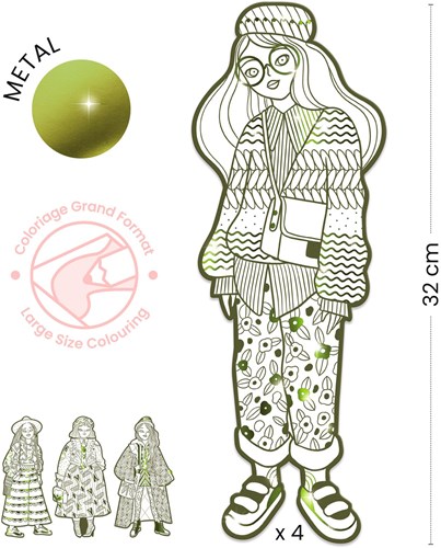 Djeco coloriages Bowie & amis - set créatif-3