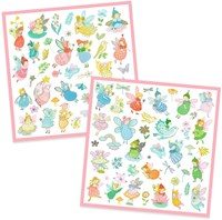 Djeco autocollants fées - set d'autocollants scintillants FSC mix