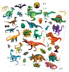 Djeco tattoo Dino Club - tatouages temporaires pour enfants dinosaure