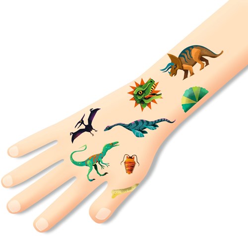 Djeco tattoo Dino Club - tatouages temporaires pour enfants dinosaure-2