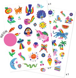Djeco tattoo Rainbow - tatouages temporaires pour enfants FSC MIX