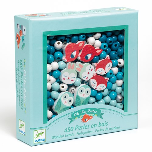 Djeco perles bois bijoux Little animals coffret enfants-3