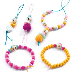 Djeco perles & bijoux - coffret créatif de perles pour enfants