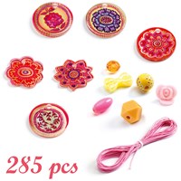 Djeco perles & bijoux Flowers - coffret créatif de perles pour enfants