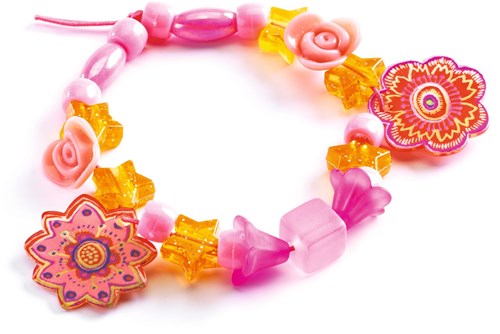 Djeco perles & bijoux Flowers - coffret créatif de perles pour enfants-2