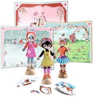 Djeco coller Little wardrobe - jouet collage FSC MIX