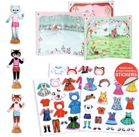 Djeco coller Little wardrobe - jouet collage FSC MIX-3