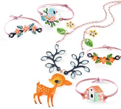 Djeco kit créatif plastique magique faon et oiseau FSC MIX jouet créatif