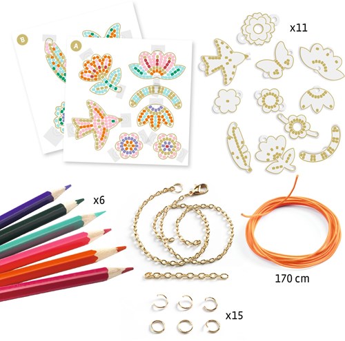 Djeco coffret créatif bricolage Plume et Lotus - jouet plastique magique-3