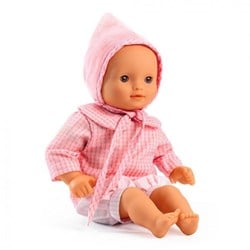 Djeco poupée bébé 32 cm Rose - poupée pour enfants