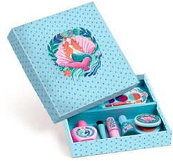 Djeco Coffret de maquillage en bois Sirène - 8 pièces