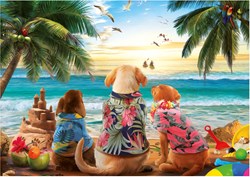 Educa puzzle chiens plage 1000 pièces puzzle adultes