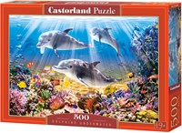 Castorland puzzle monde animal dauphins - 500 pièces-2