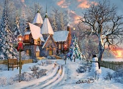 Eurographics Christmas Cottage - Dominic Davison (1000) (hiver)