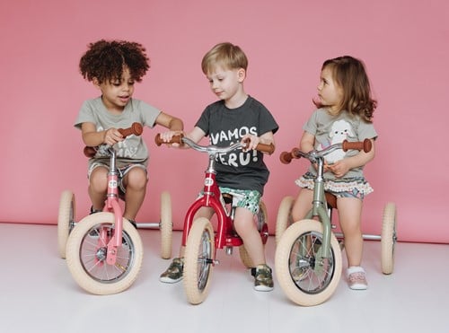 Trybike loopfiets 2 in 1 Steel - vintage roze